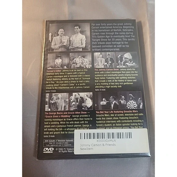 Johnny Carson and Friends DVD - 4 Golden Age Episodes - Sealed! - Picture 4 of 5